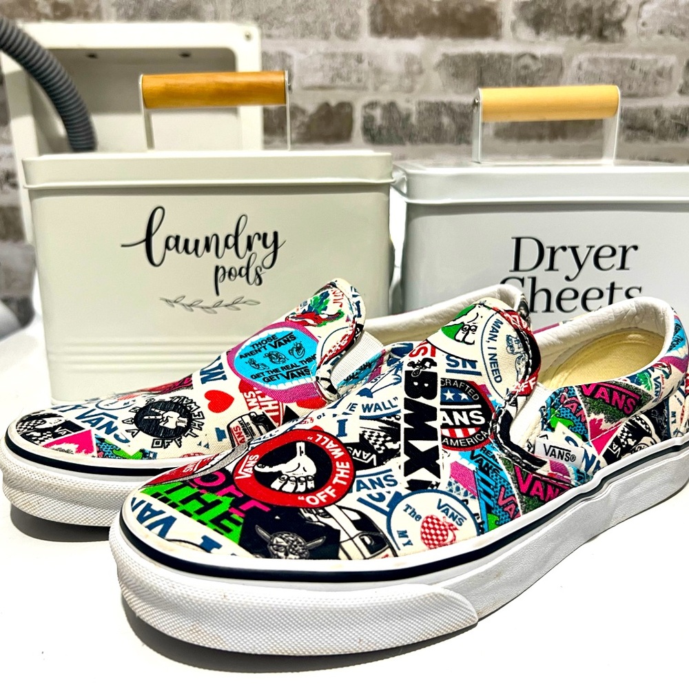 van limited edition BMX mashup sticker slip on never worn 8.5 women